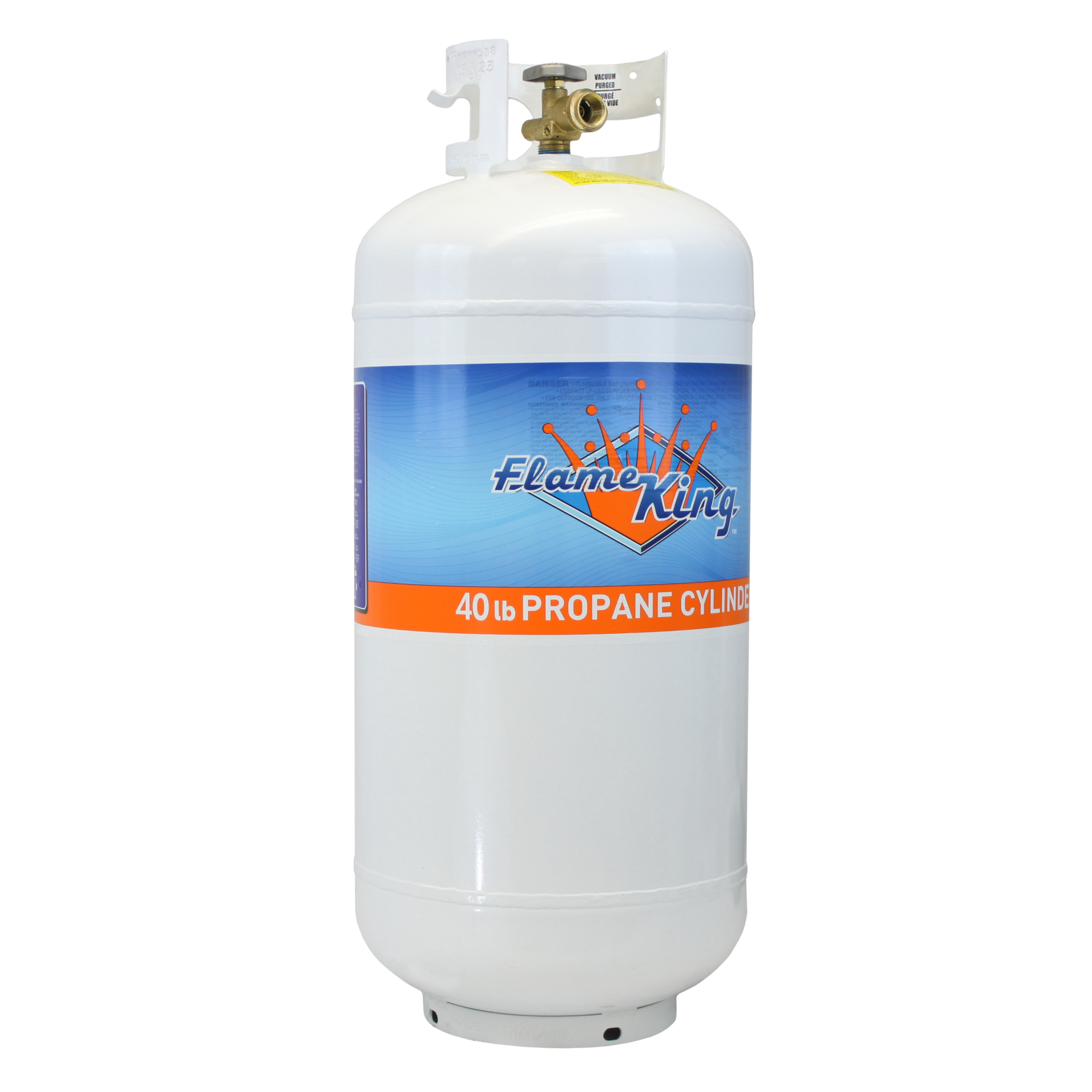Flame King, 40-Pound Steel Propane Cylinder With OPD Valve, Included (qty.) 1 Material Steel, Compatible With RV's or trailers, propane tank attachable heaters, Model# YSN401